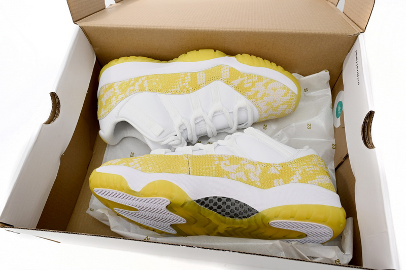 XH Air Jordan 11 Retro Low WMNS “Yellow Snakeskin