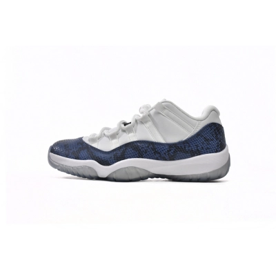 XH Air Jordan 11 Retro Low Navy Snakeskin 01