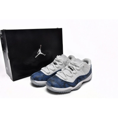 XH Air Jordan 11 Retro Low Navy Snakeskin 02