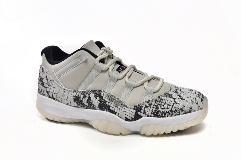 XH Air Jordan 11 Retro Low Light Bone Snakeskin