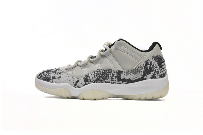 XH Air Jordan 11 Retro Low Light Bone Snakeskin