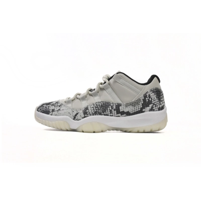 XH Air Jordan 11 Retro Low Light Bone Snakeskin 01