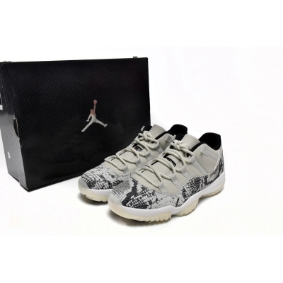 XH Air Jordan 11 Retro Low Light Bone Snakeskin 02
