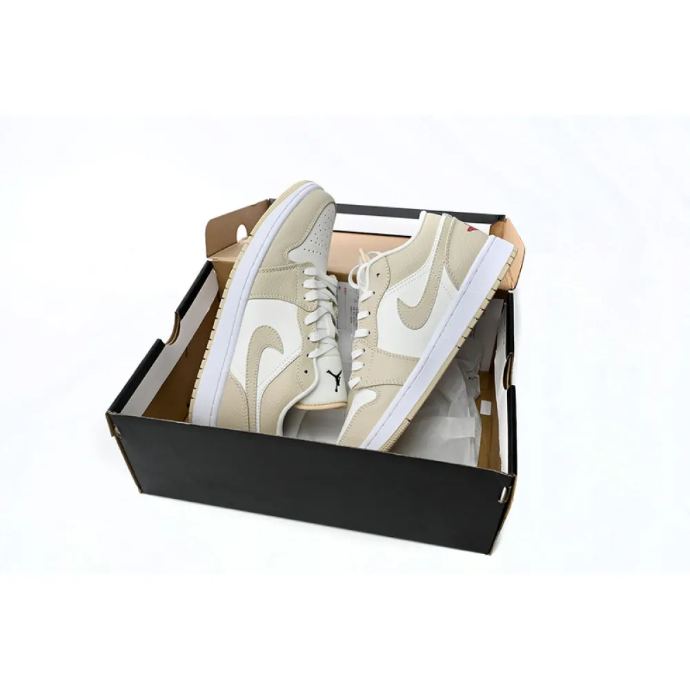 XH Air Jordan 1 Low Yellow Canvas