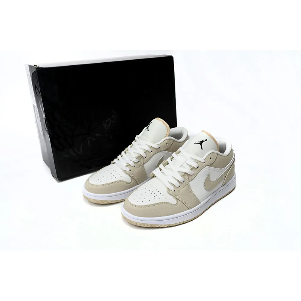 XH Air Jordan 1 Low Yellow Canvas