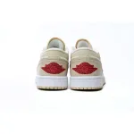 XH Air Jordan 1 Low Yellow Canvas