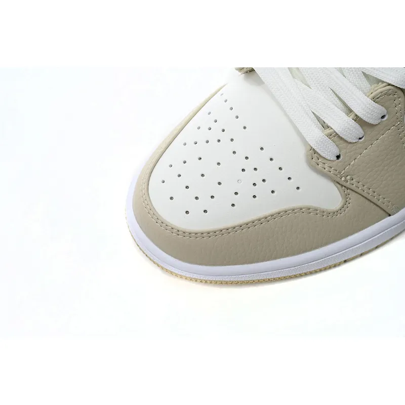 XH Air Jordan 1 Low Yellow Canvas