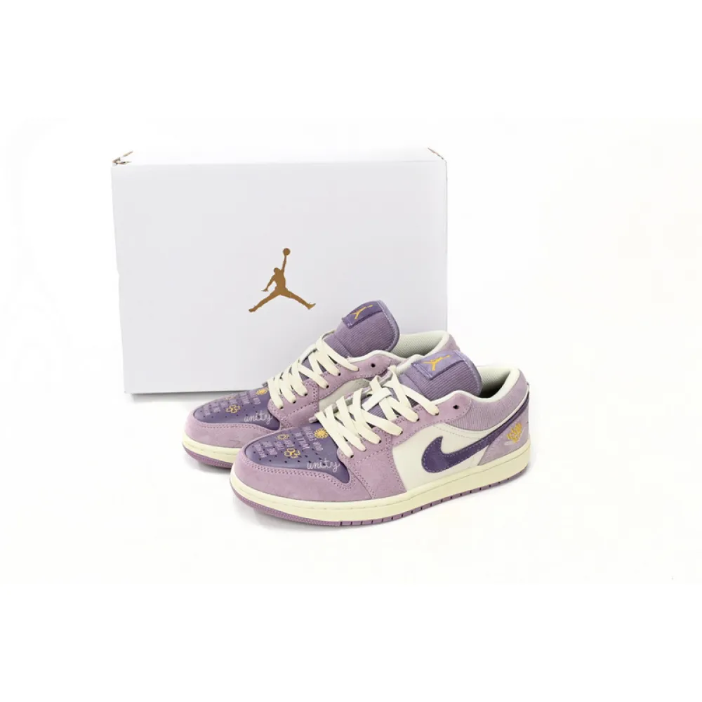 XH Air Jordan 1 Low “International Women's Day”Retro purple