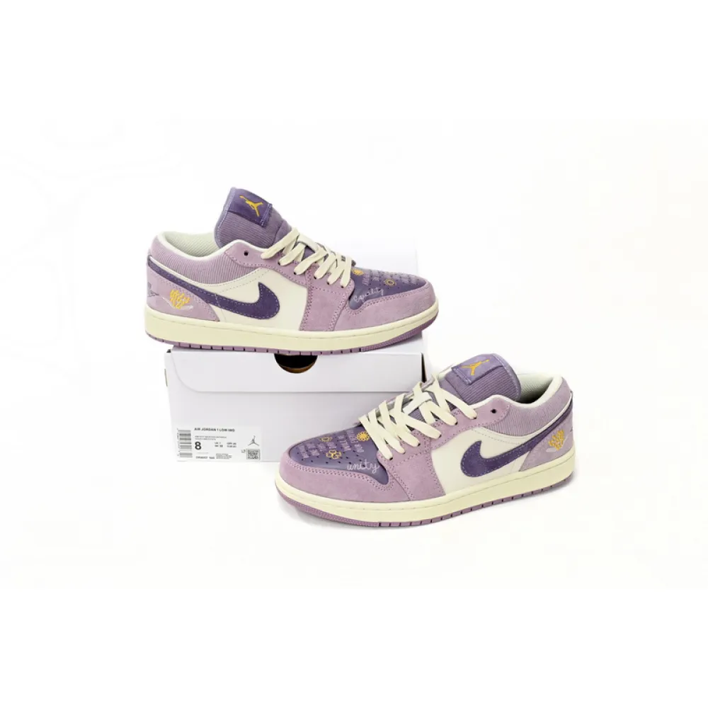 XH Air Jordan 1 Low “International Women's Day”Retro purple