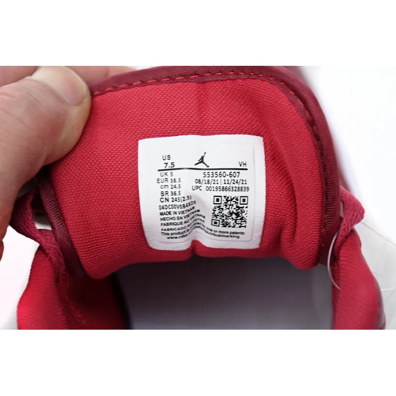 XH Air Jordan 1 Low Whiter'Red