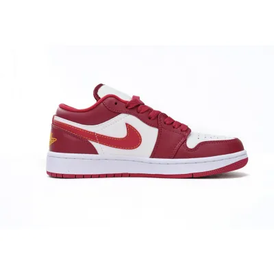 XH Air Jordan 1 Low Whiter'Red 02