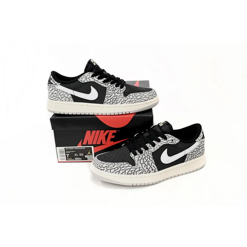 XH Travis Scott x Air Jordan 1 Low Black Gray Burst
