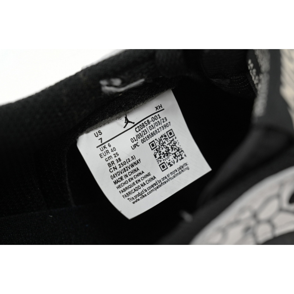 XH Travis Scott x Air Jordan 1 Low Black Gray Burst