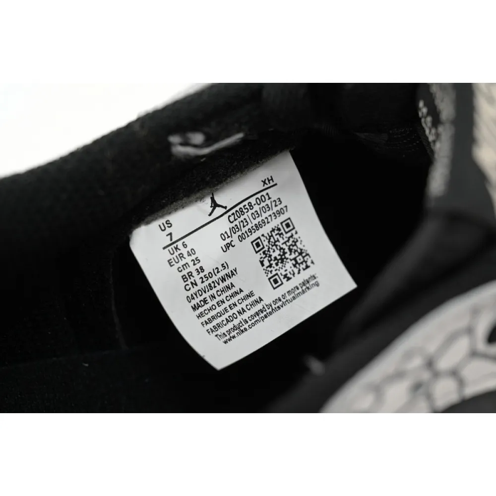 XH Travis Scott x Air Jordan 1 Low Black Gray Burst