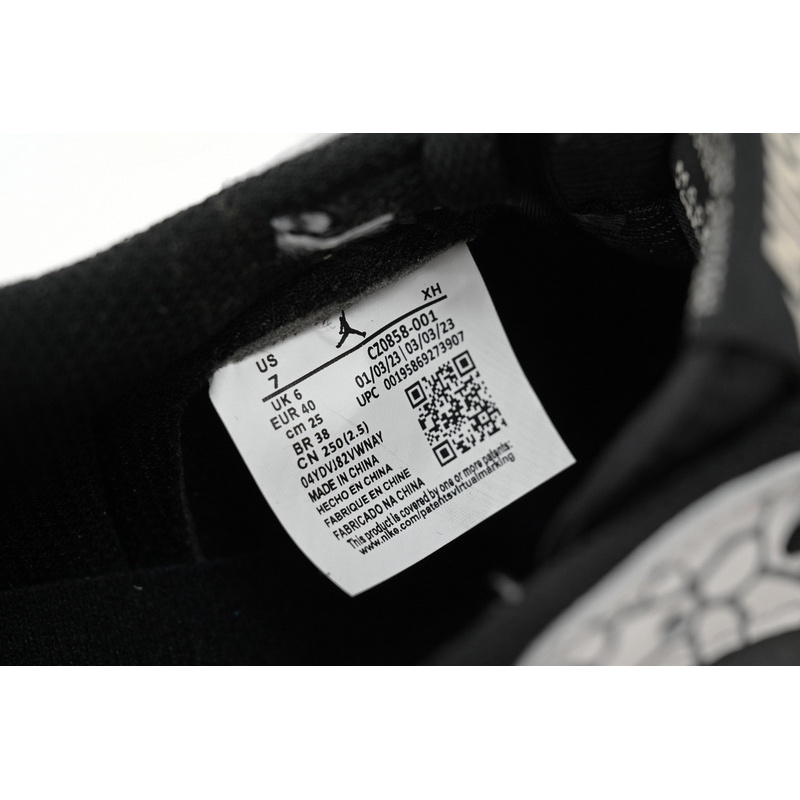XH Travis Scott x Air Jordan 1 Low Black Gray Burst
