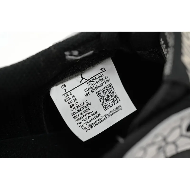 XH Travis Scott x Air Jordan 1 Low Black Gray Burst