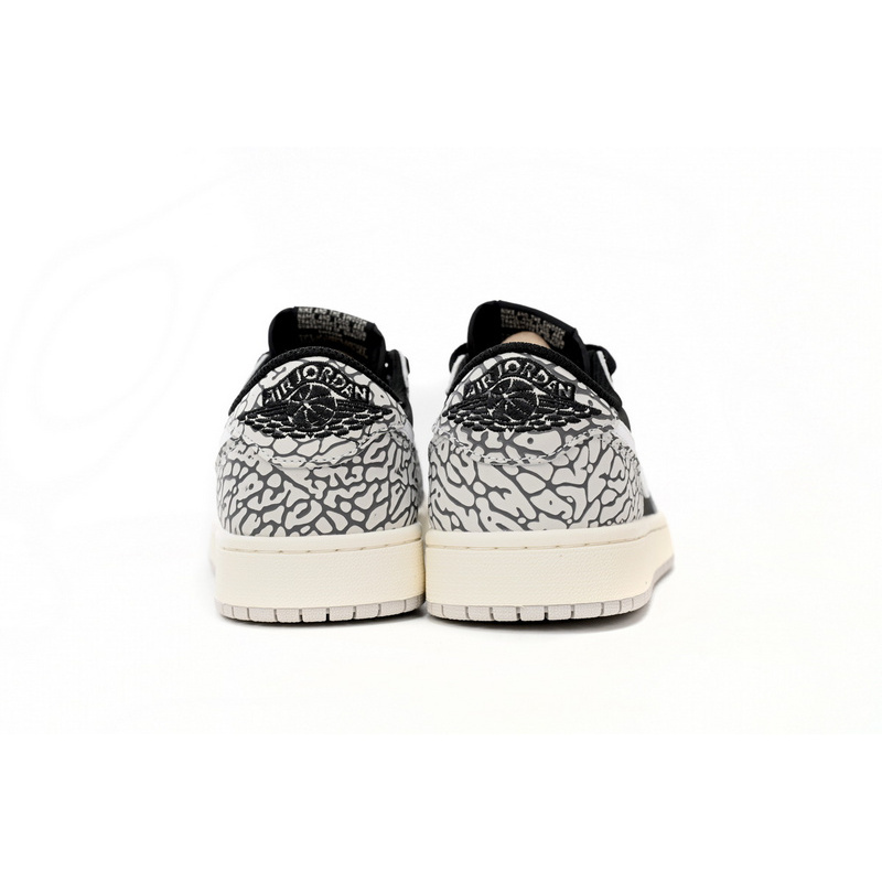 XH Travis Scott x Air Jordan 1 Low Black Gray Burst