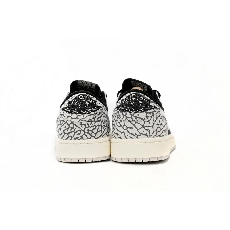 XH Travis Scott x Air Jordan 1 Low Black Gray Burst