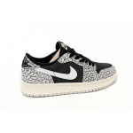 XH Travis Scott x Air Jordan 1 Low Black Gray Burst