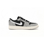 XH Travis Scott x Air Jordan 1 Low Black Gray Burst