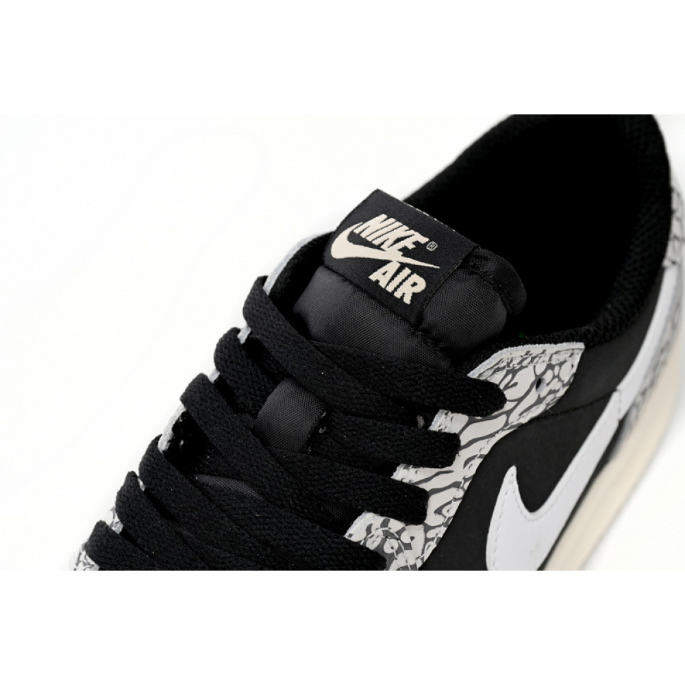XH Travis Scott x Air Jordan 1 Low Black Gray Burst