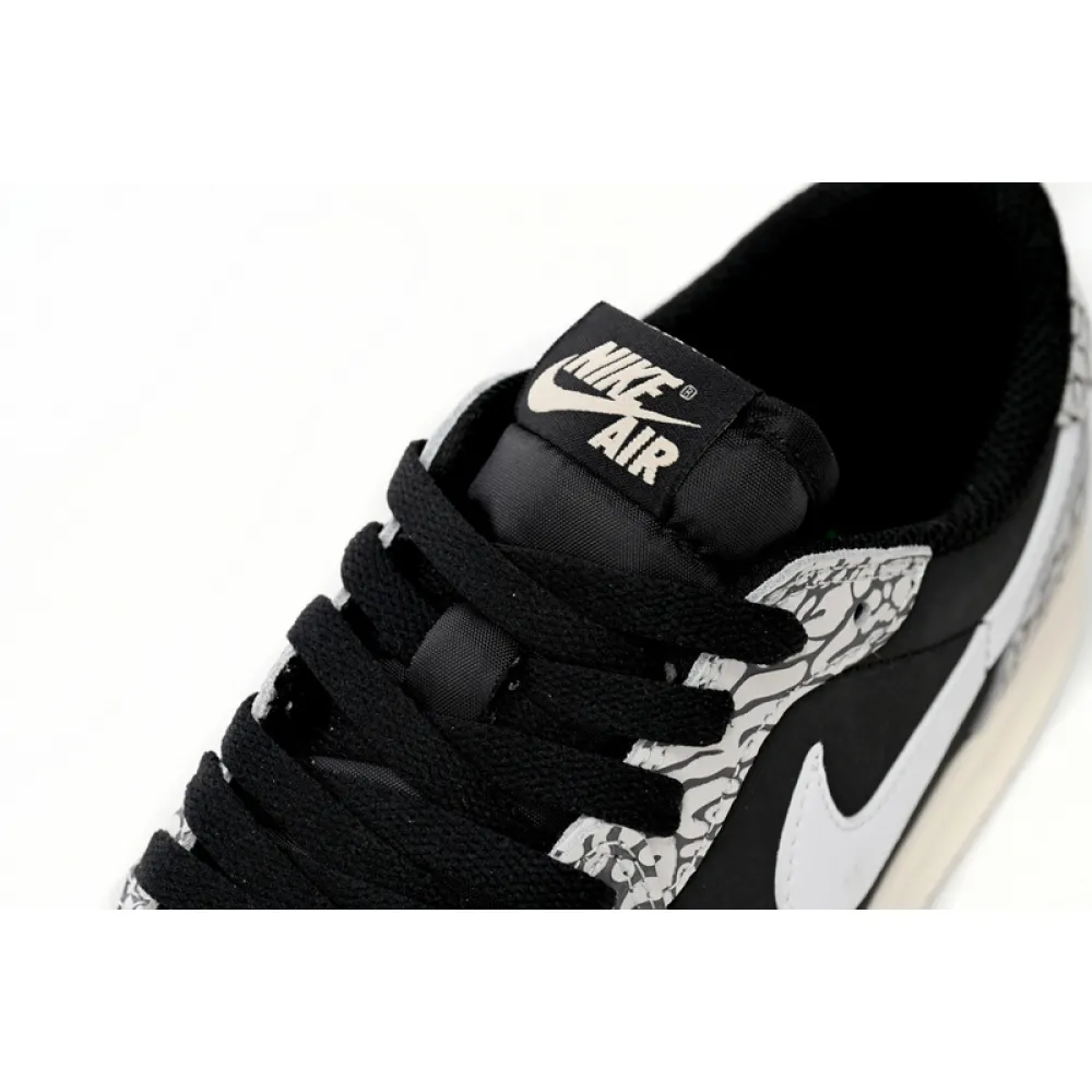 XH Travis Scott x Air Jordan 1 Low Black Gray Burst
