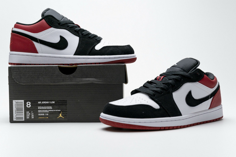XH Air Jordan 1 Low Black Toe