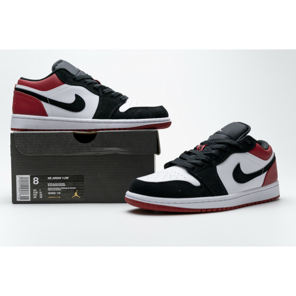 XH Air Jordan 1 Low Black Toe