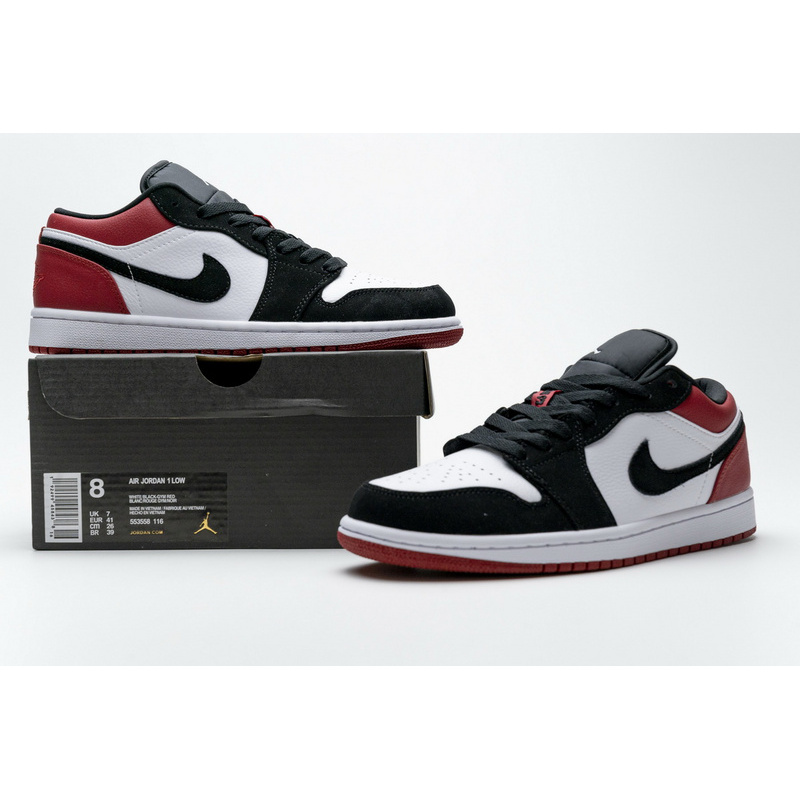 XH Air Jordan 1 Low Black Toe