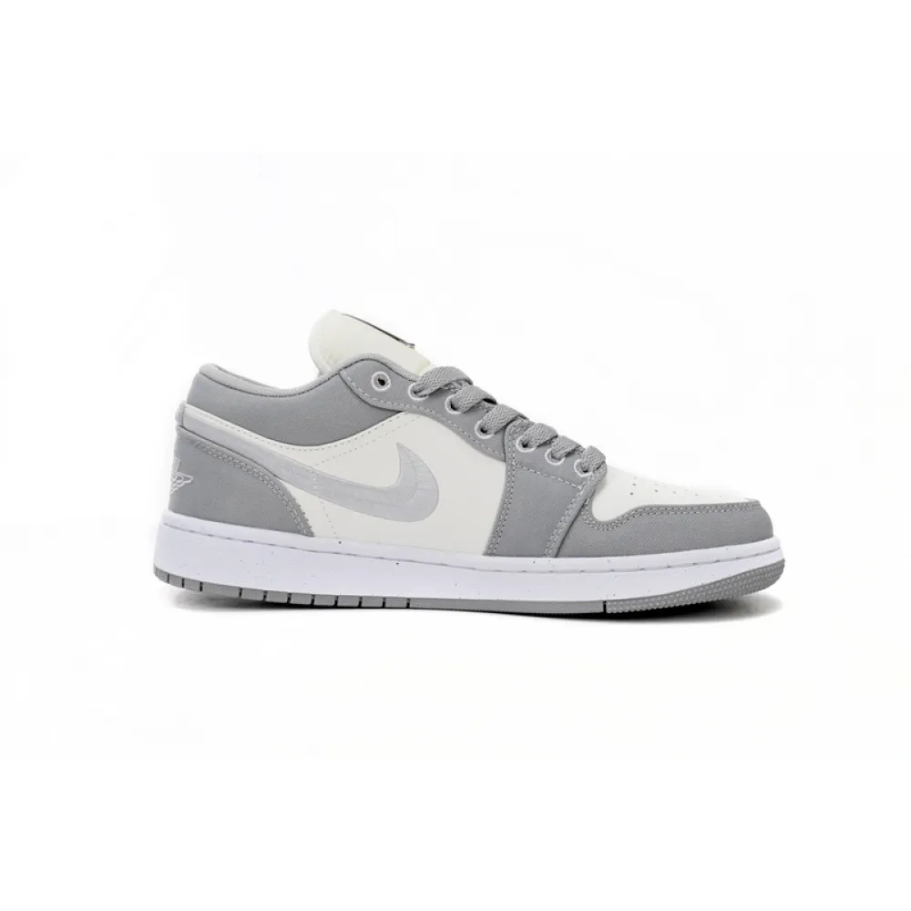 XH Travis Scott x Air Jordan 1 Low Retro Grey White