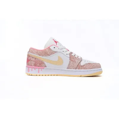 XH Air Jordan 1 Low SE GS Paint Drip 02
