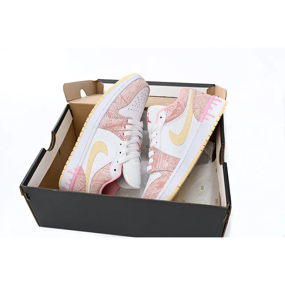 XH Air Jordan 1 Low SE GS Paint Drip
