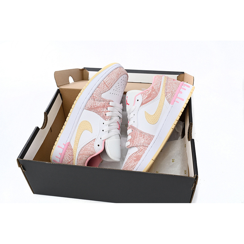 XH Air Jordan 1 Low SE GS Paint Drip
