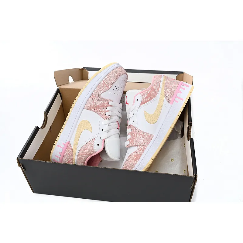 XH Air Jordan 1 Low SE GS Paint Drip