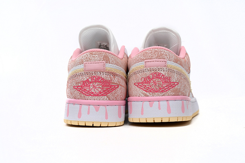 XH Air Jordan 1 Low SE GS Paint Drip