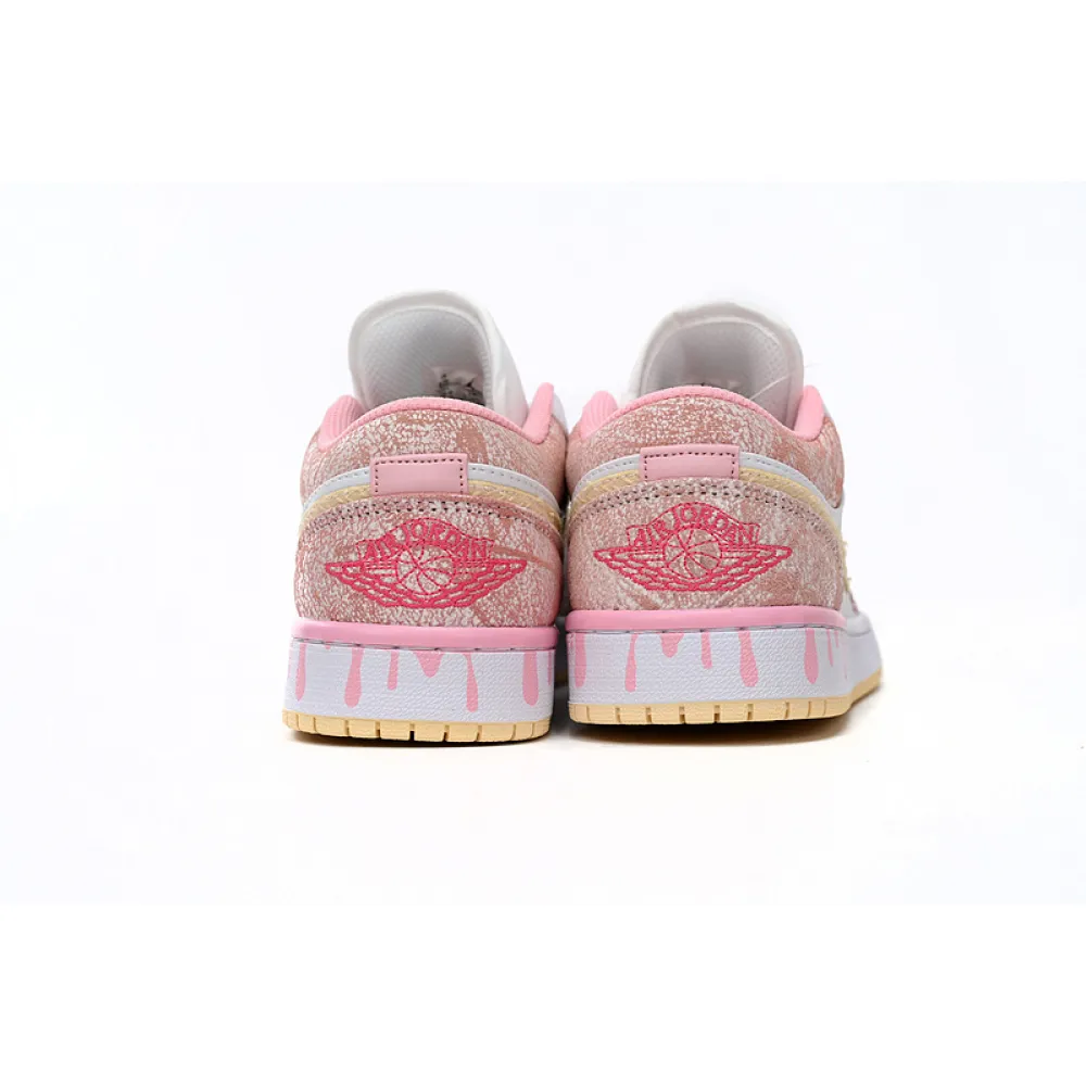 XH Air Jordan 1 Low SE GS Paint Drip