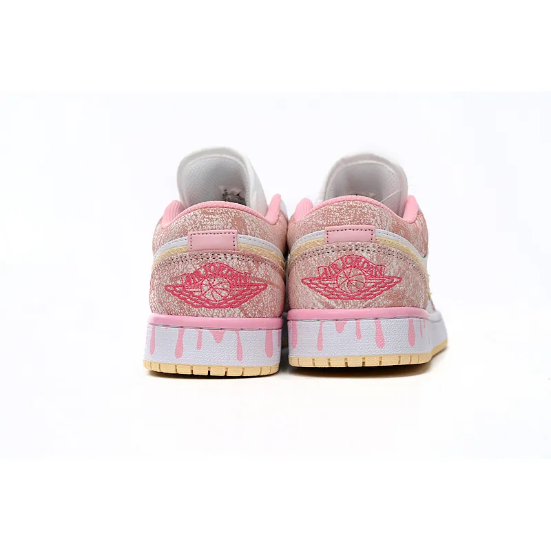 XH Air Jordan 1 Low SE GS Paint Drip