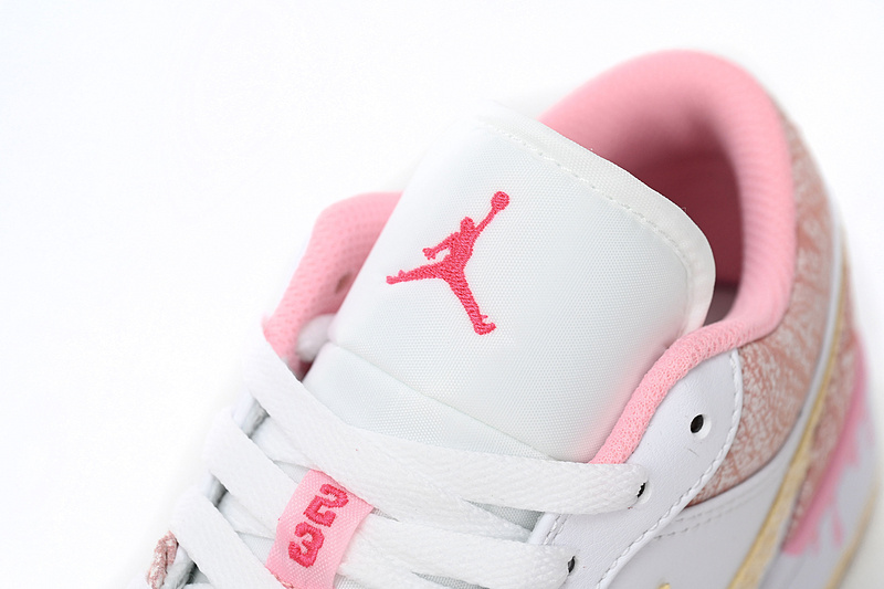 XH Air Jordan 1 Low SE GS Paint Drip