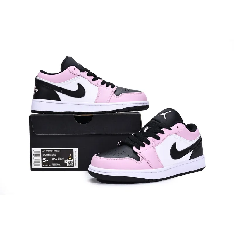 XH Air Jordan 1 Retro Low（GS）White Pink