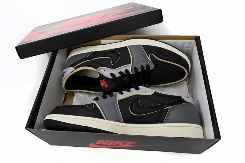 XH Air Jordan 1 Low Black Grey