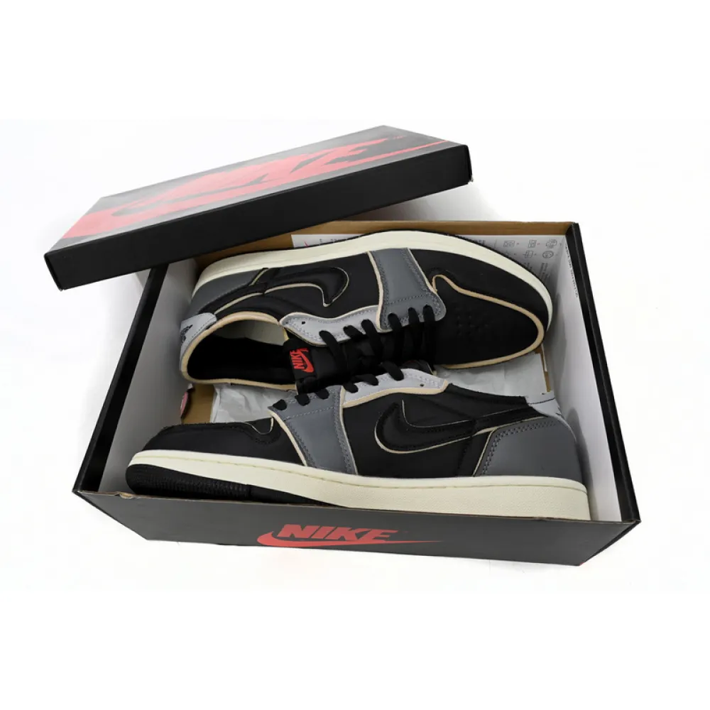 XH Air Jordan 1 Low Black Grey