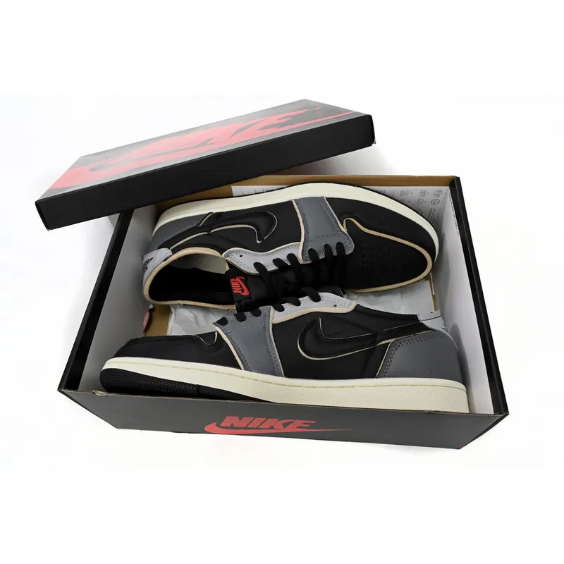XH Air Jordan 1 Low Black Grey