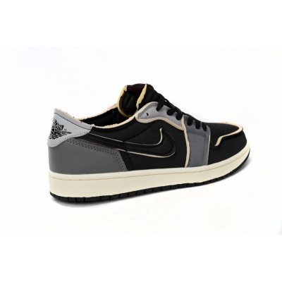 XH Air Jordan 1 Low Black Grey 02