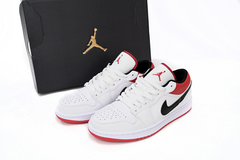 XH Air Jordan aj1 Low White Red Chicago