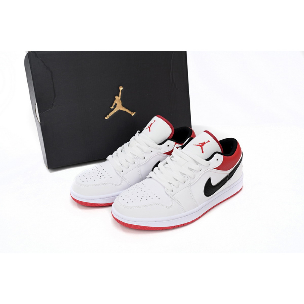 XH Air Jordan aj1 Low White Red Chicago
