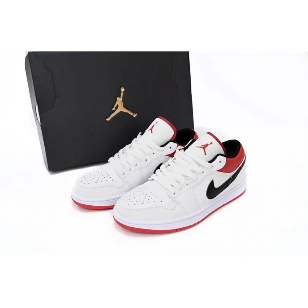 XH Air Jordan aj1 Low White Red Chicago
