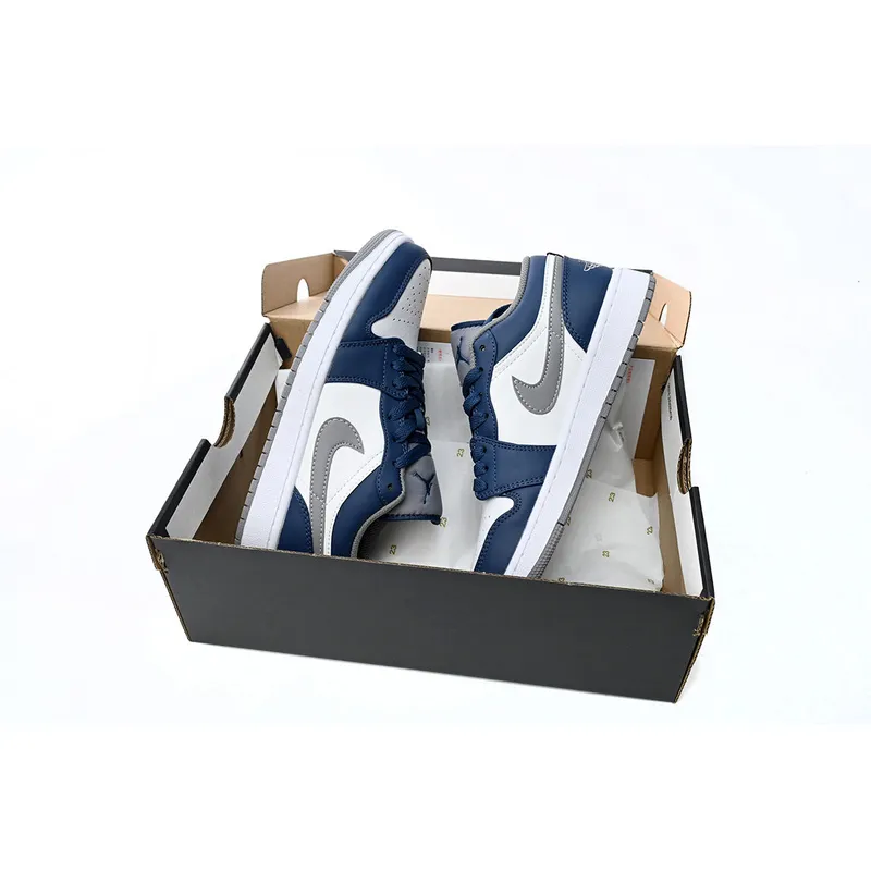 XH Air Jordan 1 Low White Blue