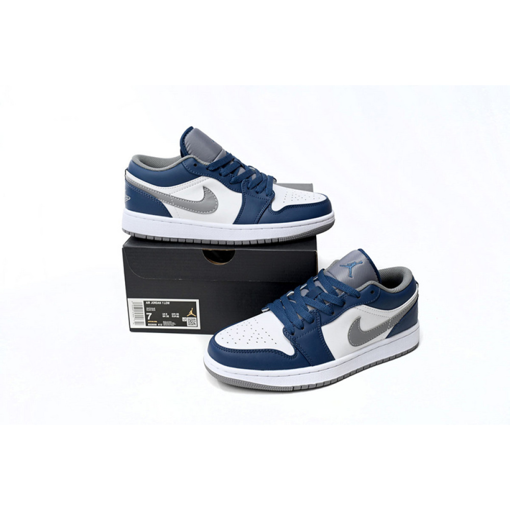 XH Air Jordan 1 Low White Blue
