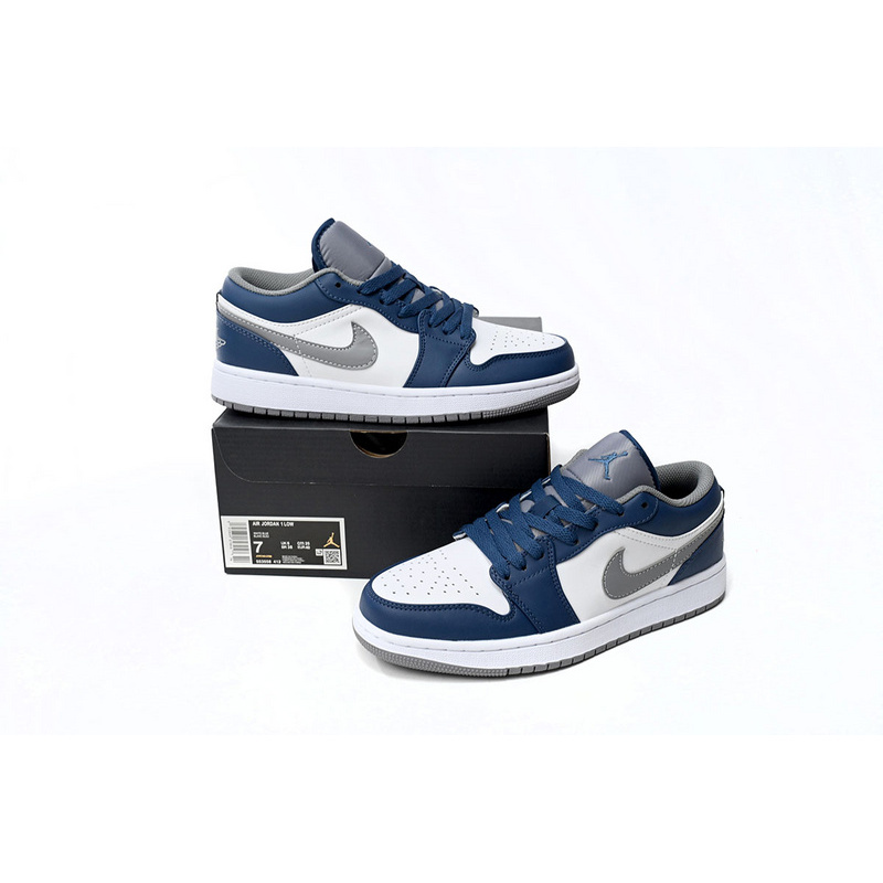 XH Air Jordan 1 Low White Blue