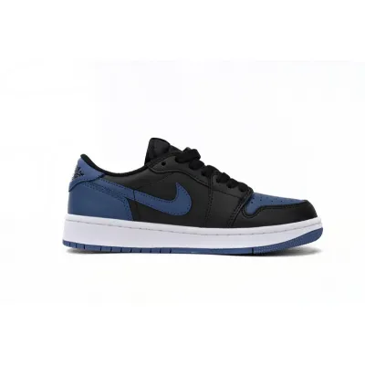 XH Air Jordan 1 Low Black Blue 02